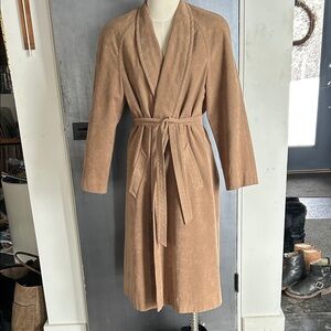 Lilli Ann Collections long suede trench coat